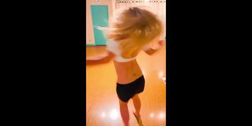 Britney Spears showing her mound and nipples