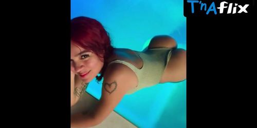 Karol G Butt,  Bikini Scene  in Karol G In Swimsuit Flaunting Her Stunning Ass In The Pool For Her Fans
