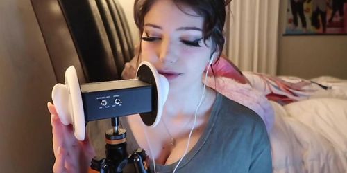Jinx ASMR Relaxing Heavy Breathing and Ear Rubbing Video