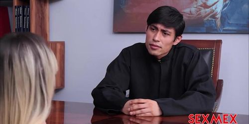 SEXMEX - SEDUCED BY THE PRIEST . KOURTNEY LOVE porn