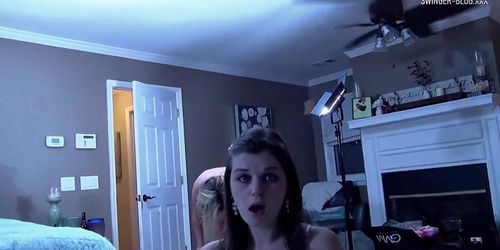 Horny housewives in sexy lingerie toying and fucking rough cocks