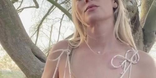Diora Baird Breasts Scene  In Diora Baird Outdoor Boobs Jiggle Dress