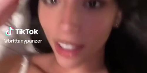 Brittany Panzer Breasts Scene  in Brittany Panzer Tiktok