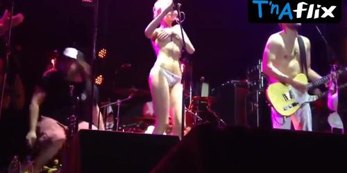 Alisa Vox Breasts Scene  in Alisa Vox Undressed On Stage During The Concert Of Leningrad