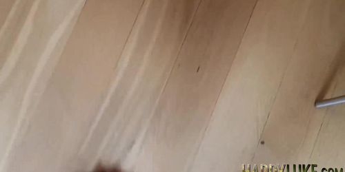 HARDY LUKE - Brunette rides stepbrother reverse cowgirl POV (Luke Hardy)