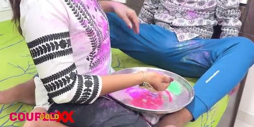 Holi Sex Party: Komal'S Hot Sis Gets Fucked Hard In Desi Village Orgy (Hard Desi)