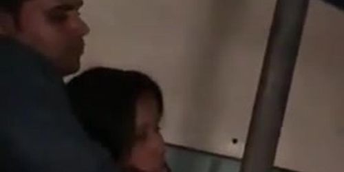 Indian Couple Caught In A Train
