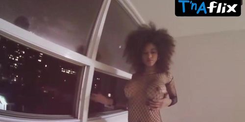 Stormi Maya Butt, Breasts Scene in Stormi Maya Erotic Photoshoot Wearing Sexy Fishnet Bodysuit
