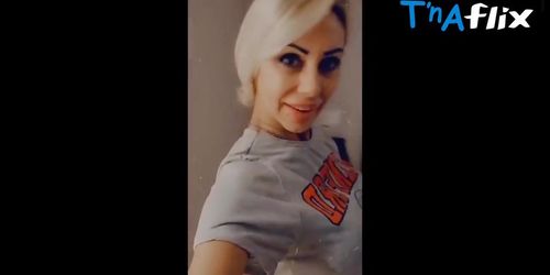 Monica Farro Butt,  Thong Scene  in Monica Farro Wearing Sexy Hot Orange Thong On Instagram Video