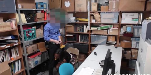 Black Teen Shoplifter With Big Natural Boobs Fucked By White Officer (Daya Knight)