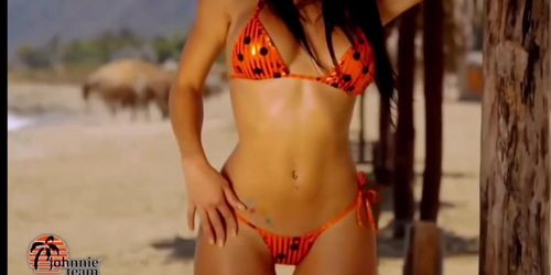 Micro bikini model