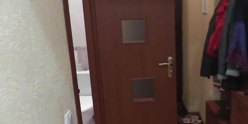 What does wife when husband is away? Sexy mommy Milf Frina her typical one day. Treason. Sex. Naked at home. Whore wife Slut. Cu