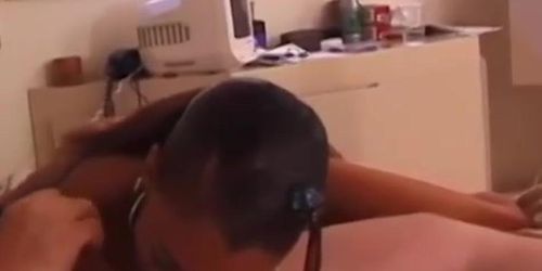 ED POWERS VIDEO - Ebony babe Jade fed jizz after hardcore big dick pounding (Jade loves)