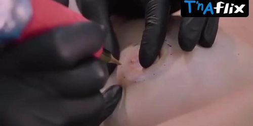 Dana Borisova Breasts Scene  In Dana Borisova Showing Her Sexy Tits While Getting A Tattoo