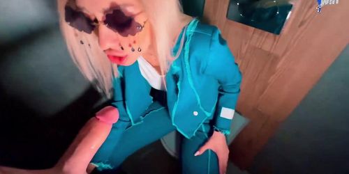 Fucked a blonde in the public toilet of a nightclub on the very very first meeting - best public sex