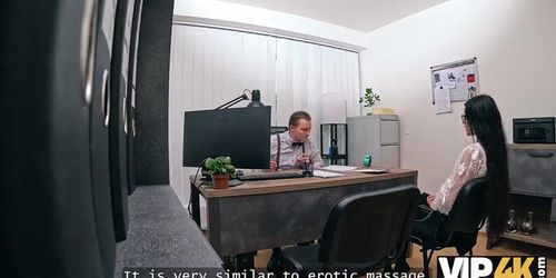 Hot Brunette Teen Alexis Crystal Gets Seduced In Office - Hard Footjob & Hardcore Fuck In Hd (Mia Trejsi)