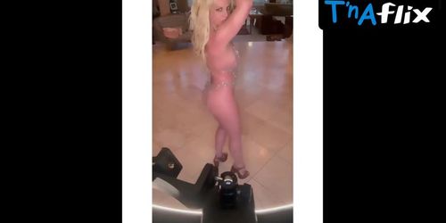Britney Spears Sexy Scene  in Britney Spears Dancing In A Sexy Revealing Dress