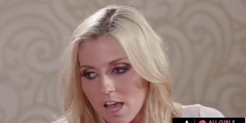 Lesbian Massage - Lana Rhoades Gets Fingered by Hot Masseuses Kristen Scott & Christie Stevens