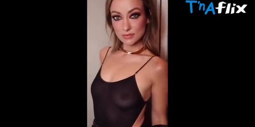 Olivia Wilde Breasts Scene in Olivia Wilde Nude See-Through Top Saint Laurent Fall Fashion Show At Paris Fashion Week