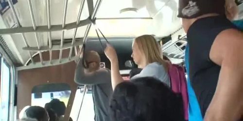 School Girl Tracey Sweet Fondled On Bus