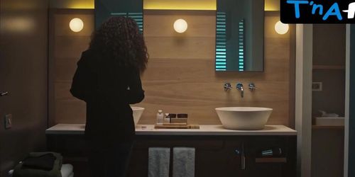 Mina El Hammani Breasts,  Underwear Scene  in Raqa