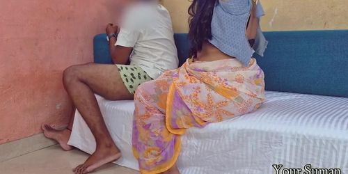 Stepmother Fucks Neighbor Uncle - Hot Indian Milf Blowjob & Cumshot - Desi Homemade 4K