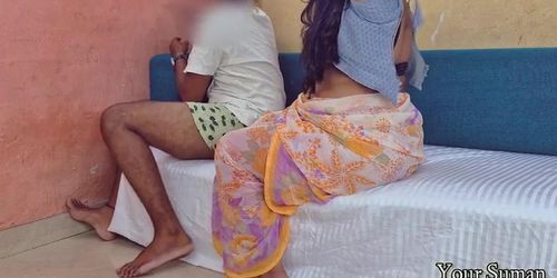 Stepmother Fucks Neighbor Uncle - Hot Indian Milf Blowjob Cumshot - Desi Homemade 4K