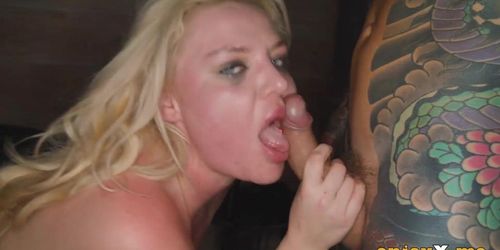 ENJOYX - Miss Jackpatrons son, a warm blondie with huge tits, is ruthlessly fucked by two hard hard-ons in this XXX porn scene. (Erica Jackson, Juan Lucho)