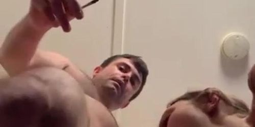 Married MILF gives amazing blowjob to young guy with big dick (Guy_with_Big)