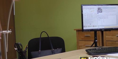 Young girl is willing to fuck fake loan agent for money (Inga Devil, Steve Q)