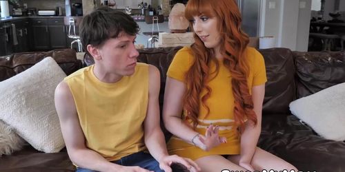 Busty stepmoms Lauren Philips and London Rose caught their naughty stepsons masturbating (Alex Jett, Lauren Phillips, Rion King)