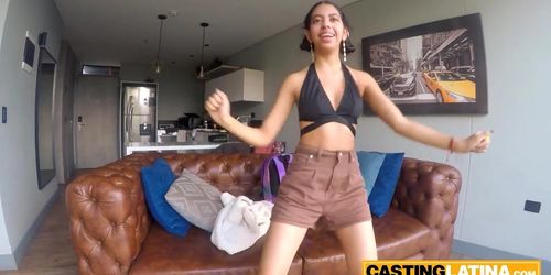 Latina teen raver amazing big cock anal casting video (Cock_anal, Steven Hard)