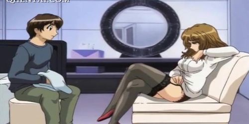 Hentai MILF seducing a teen guy and fucking him (Hentai_Milf)