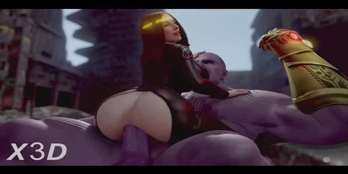 Thanos black widow (Carol Fonda, Wanda Steel)