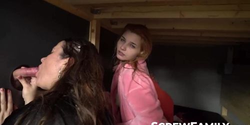 Glory holes just for the gorgeous stepaunt including young Daphne Klyde (Erica Black, Peter Stallion)