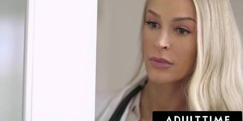 Adult Time - Naughty Doctor Emma Hix Sucks Her Patient'S Dick After Catching Him Jerking Off! (????Emma Hix????, Nathan Bronson)