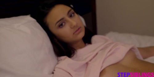 Hot and HORNY Brunette Stepsis Eliza Ibarra Gets Off FIRST on Stepbro's big cock - S7:E6