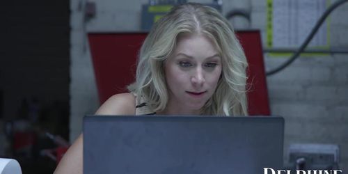 Delphine Films- Co-Workers Katie Morgan and David Lee Fuck On The Boss's Desk