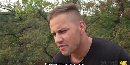 CUCK4K. Husband invited two guys with big dicks to fuck his wife in the forest (Gia Tvoricceli, Michael Fly)
