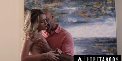 PURE TABOO Strict Stepdad Tries To Teach Slutty Stepdaughter Khloe Kingsley A Lesson