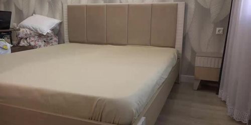 Home camera watches a mature housewife with a big ass. chubby milf changes bed sheets and masturbates hairy pussy. pawg