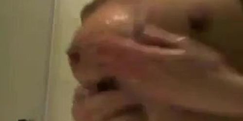 Beautiful Cam Model With Huge Boobs Takes A Shower On Web Cam