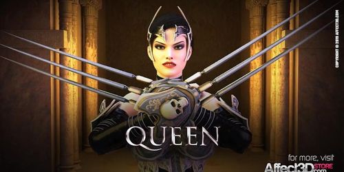 Futanari Warrior Queen Fucking A Big Tits Girl In A 3D Animation (Kim Triple X)