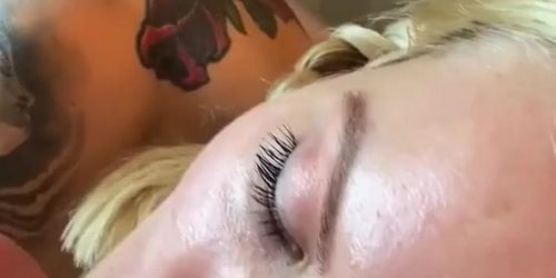Anal Creampie for Tattooed Blonde MILF I found her at meetxx.com