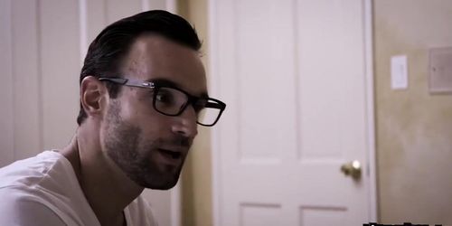 Madison Hart giving Alex Legend a head sucking his big dick