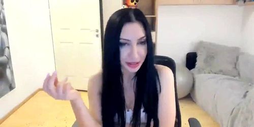 Skinny small boobs milf webcam sexy white lingerie teasing