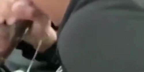 Latina Sloppy Car Blowjob