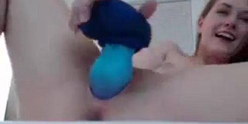 Lindseylove takes a squirting dragon dildo (Lacey Love, Lindsey Love, Love Twins)