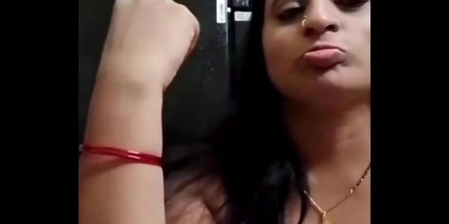Telegu Instagram Tango Model In Half Shoulder Blouse And In Armpit Showing 03/02/24