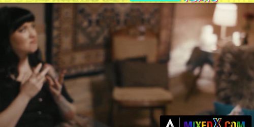 MIXEDX - Two Stunning Lawyers Have A Steamy Threesome With Their Boss To Preserved Their Roles (Alyssa Bounty, Misha Cross)